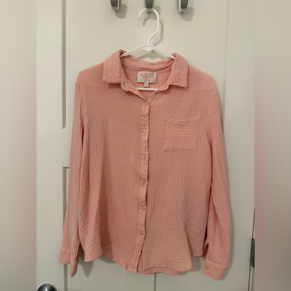 Baby Pink Francesca’s Button Up
